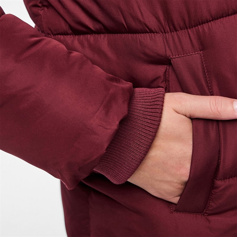 Womens Janni Long Puffer Jacket Tawny Port - Image 5