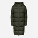Womens Janni Long Puffer Jacket Forest Night