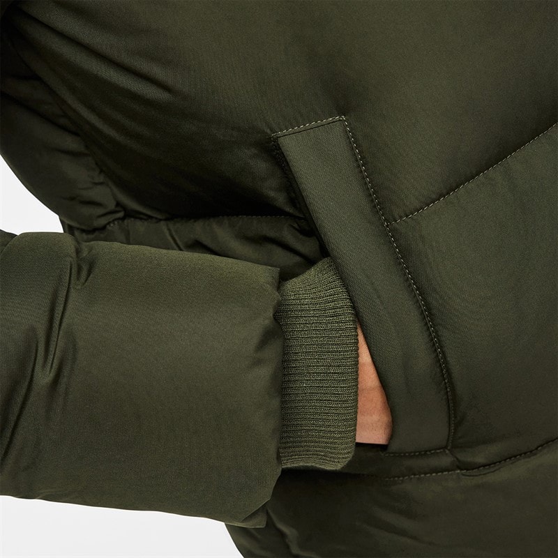 Womens Janni Short Puffer Jacket Forest Night - Image 5