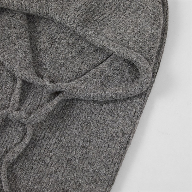 Pieces Womens Olivia Balaclava Snood Dark Charcoal - Image 4