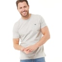 Mens Round Neck T-Shirt Grey Marl