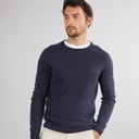 Mens Crew Neck Jumper Heritage Dark Navy