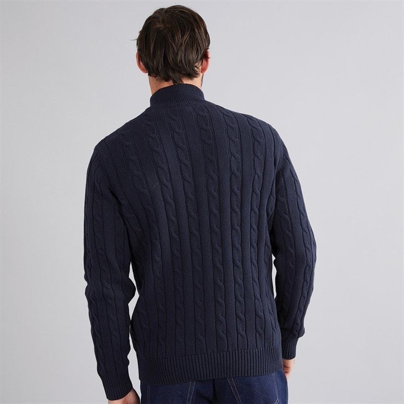 Mens Oarsmen 1/2 Zip Jumper Heritage Dark Navy - Image 2