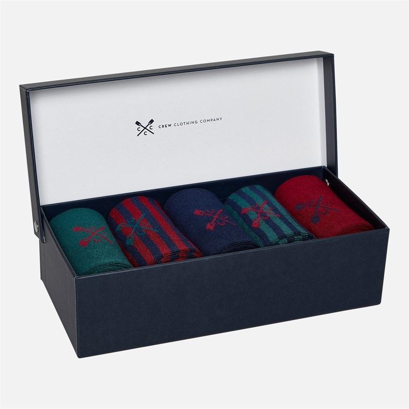Mens Five Pack Bamboo Socks Gift Set Greens - Image 2