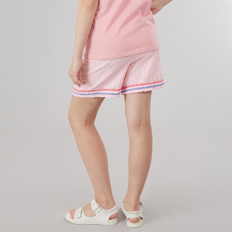 Crew Clothing Girls Paperbag Shorts Light Pink - Image 2