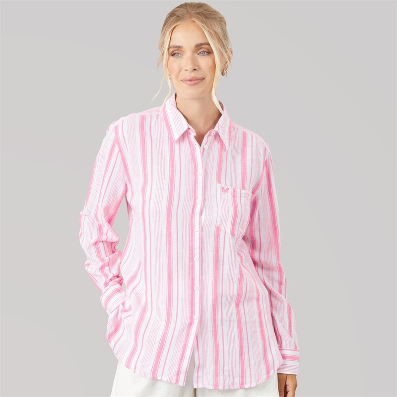 Womens Novelty Long Sleeve Shirt Azalpink - Image 2