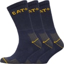 Mens Workwear Three Pack Crew Socks Navy