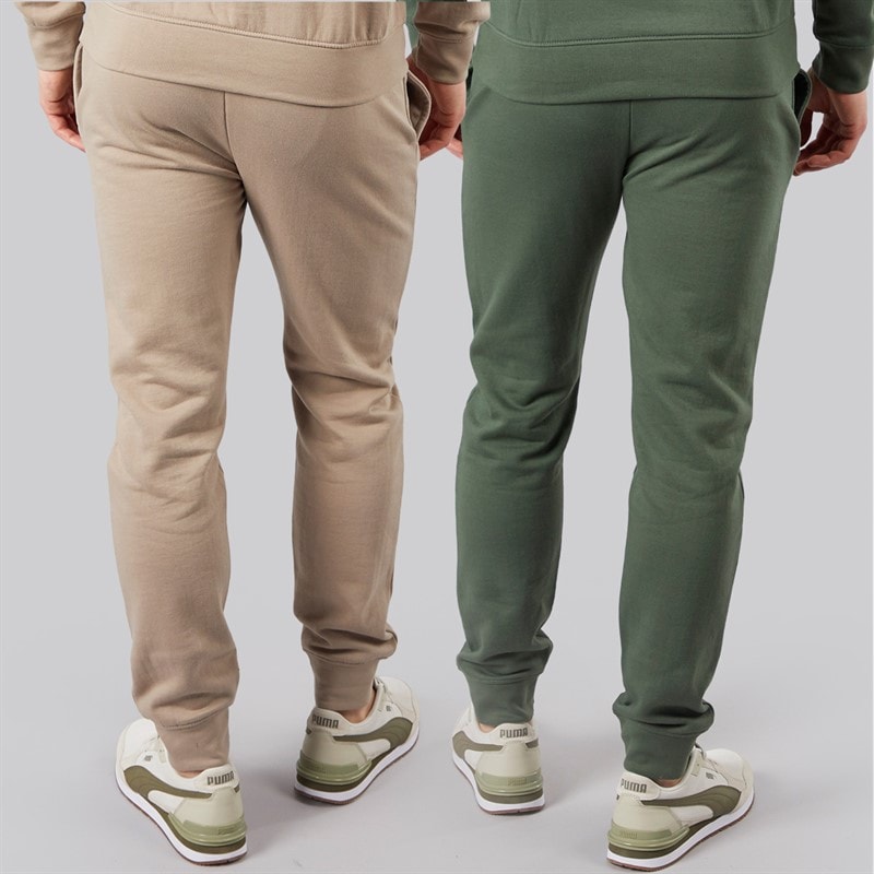 Mens Traymax Two Pack Joggers Khaki/Stone - Image 2