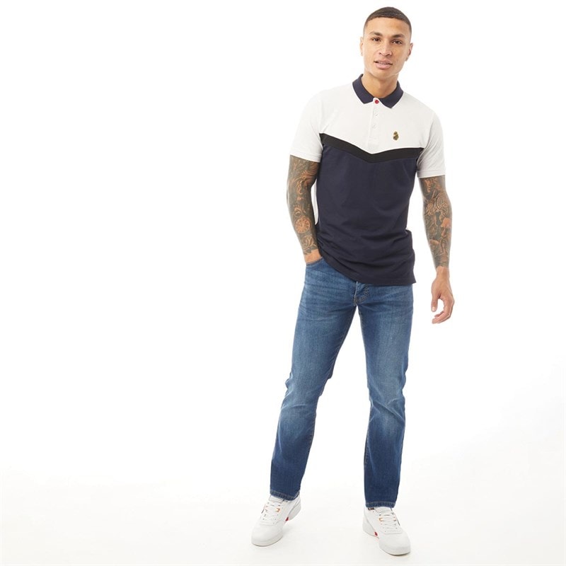 Mens Princed Straight Fit Jeans Stone Wash - Image 5