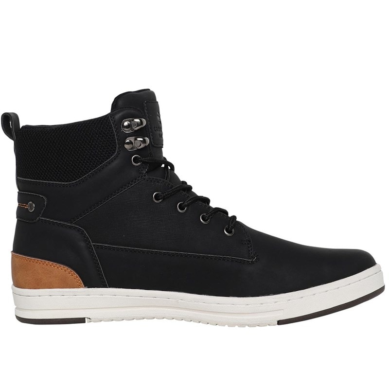 Mens Staiger Hi-Top Trainers Black - Image 5