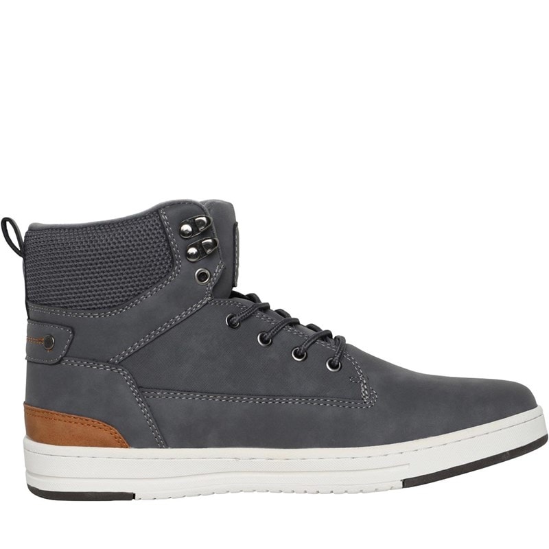 Mens Staiger Hi-Top Trainers Grey - Image 5
