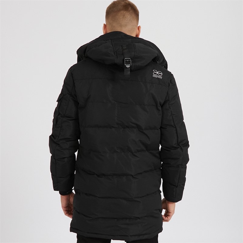 Mens Milwaka Long Jacket Black - Image 2