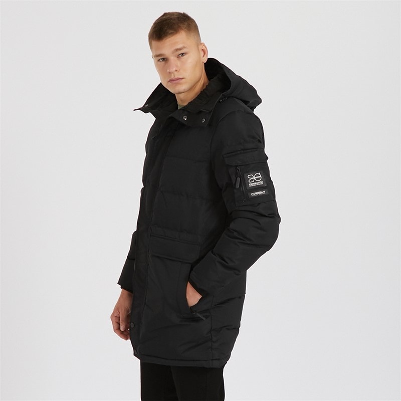 Mens Milwaka Long Jacket Black - Image 5
