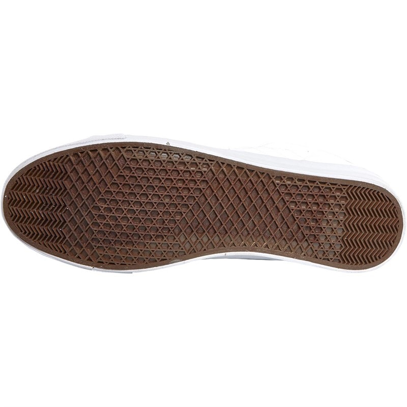 Mens Huseby Canvas Pumps White Mono - Image 2