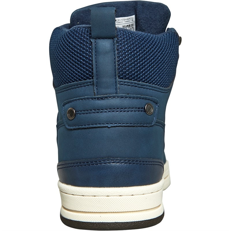 Mens Staiger Hi-Top Trainers Navy - Image 3
