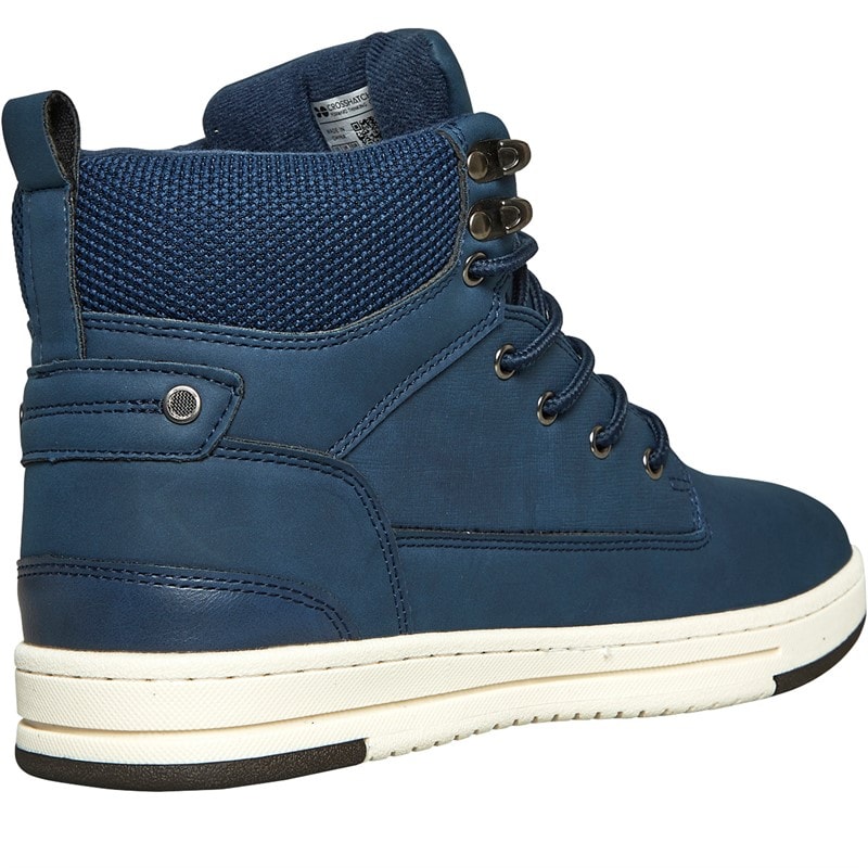 Mens Staiger Hi-Top Trainers Navy - Image 5
