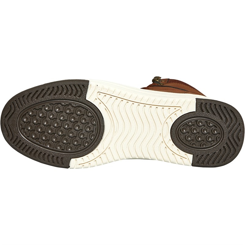 Mens Staiger Hi-Top Trainers Tan - Image 2