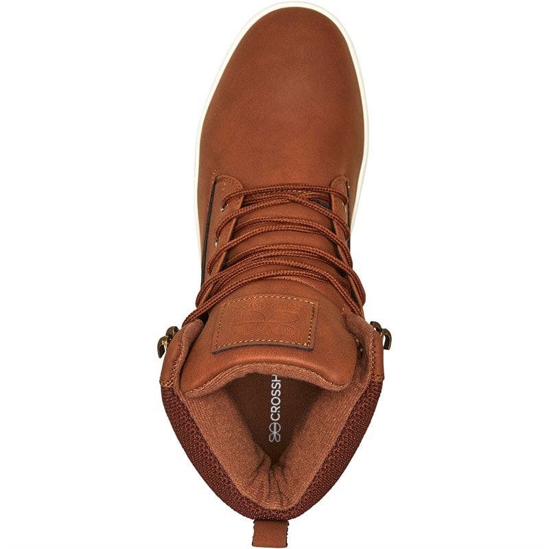 Mens Staiger Hi-Top Trainers Tan - Image 4
