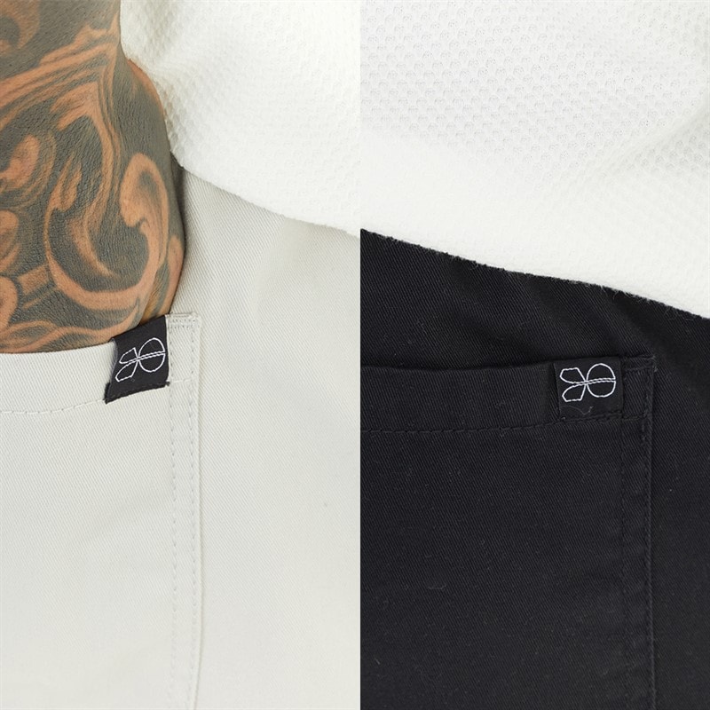 Mens Kathos Two Pack Cargo Shorts Grey/Black - Image 3