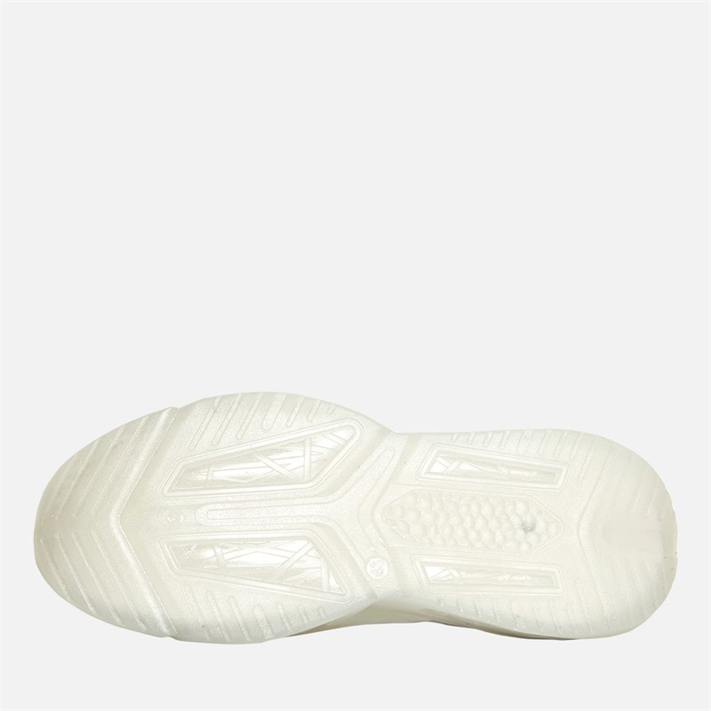 Mens Nantycaws Trainers White Mono - Image 2