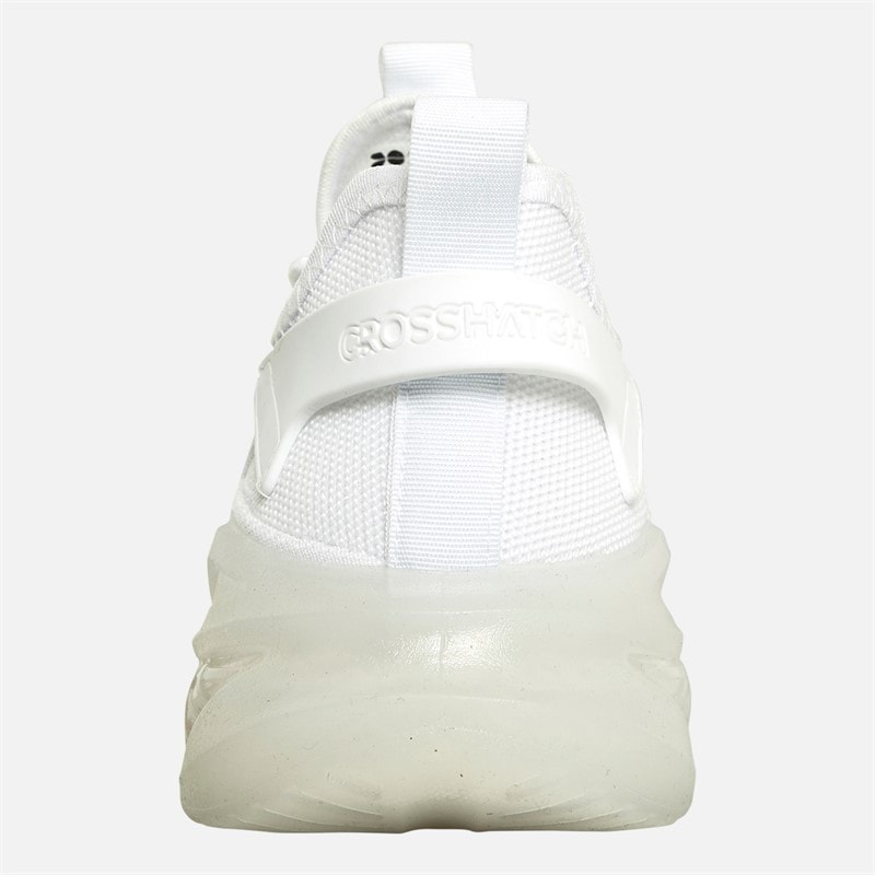 Mens Nantycaws Trainers White Mono - Image 3