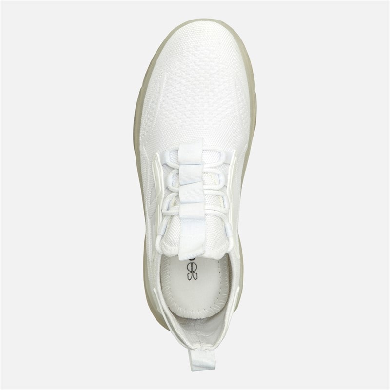 Mens Nantycaws Trainers White Mono - Image 4