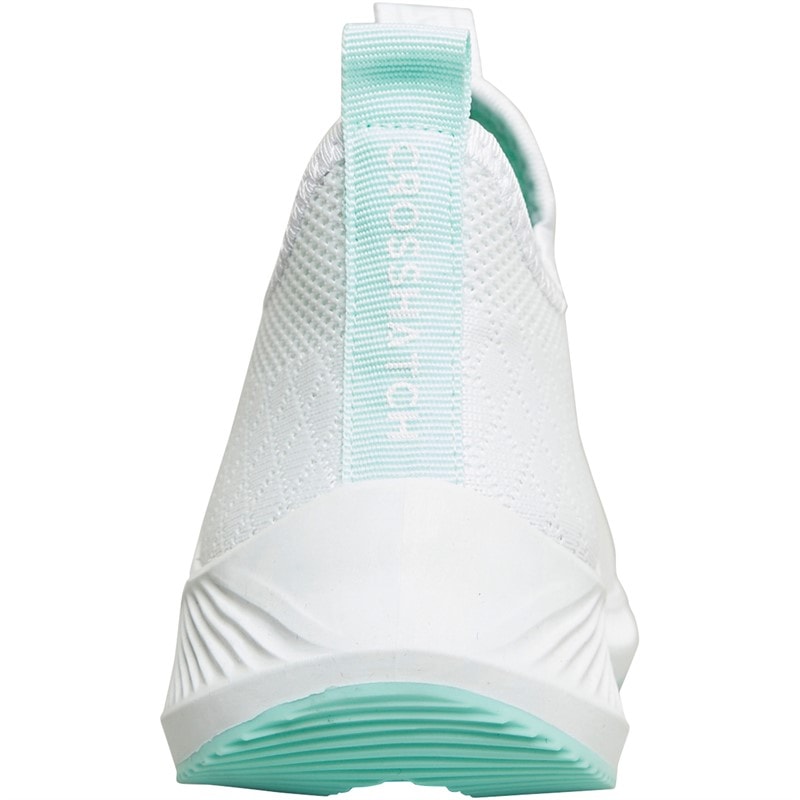 Womens Ridgeway Trainers White/Green - Image 3