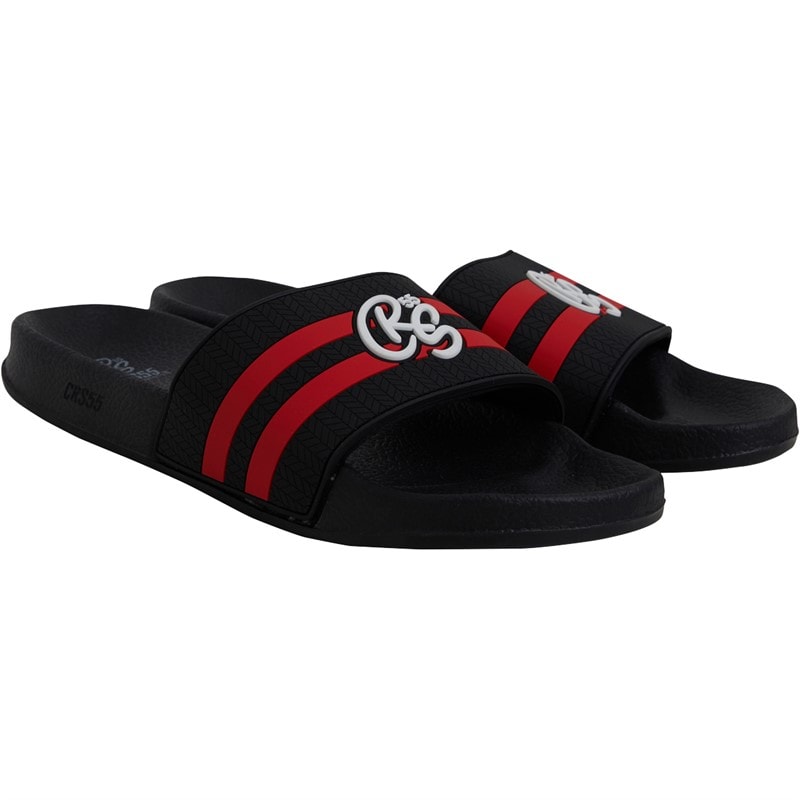 Mens Hamlax Sliders Black/Red - Image 1
