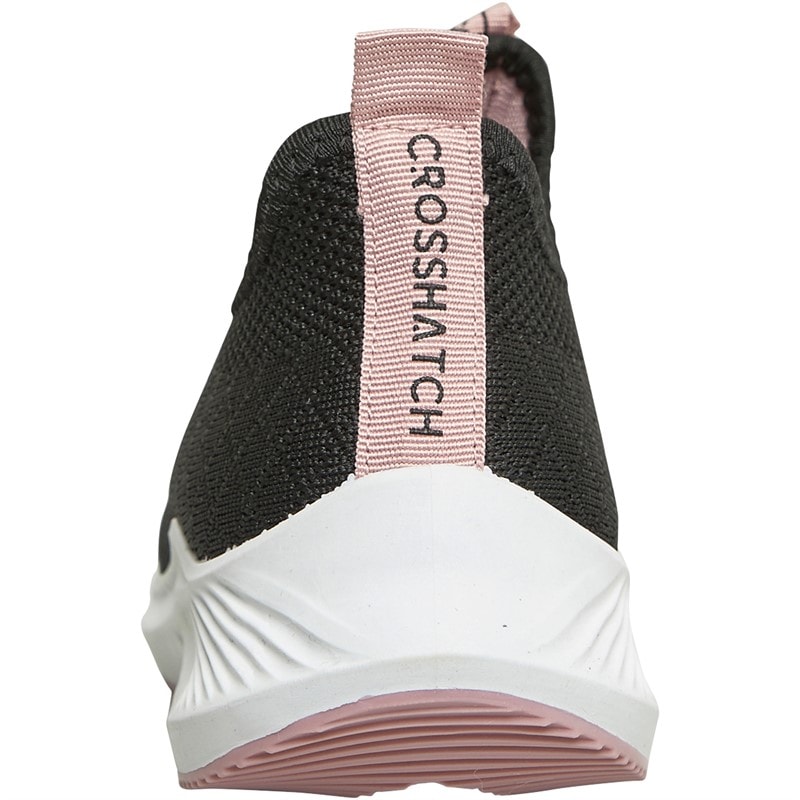Womens Ridgeway Trainers Black/Pink - Image 3