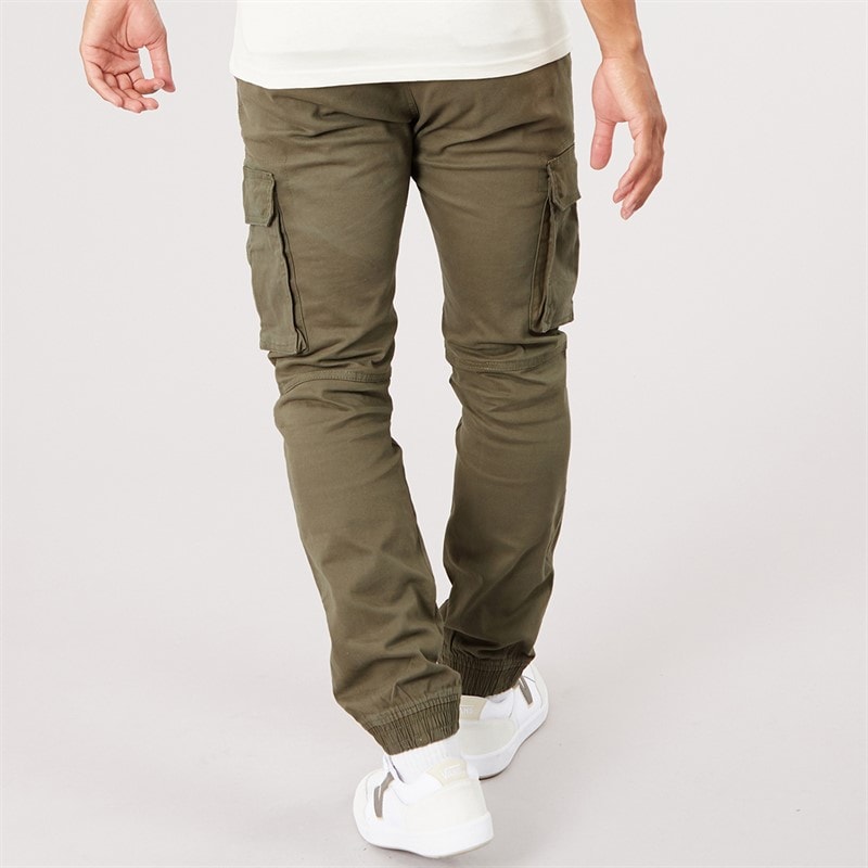 Mens Frenton Cargo Pants Khaki - Image 2