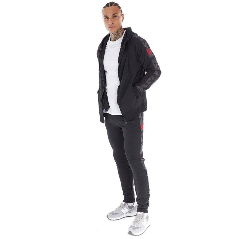Crosshatch Mens Brickmoore Tracksuit Black
