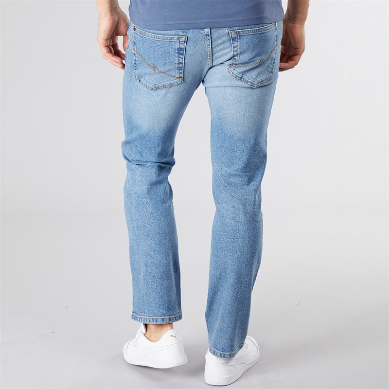 Mens Bandol Straight Fit Jeans Light Wash - Image 2