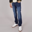 Mens Chas Straight Fit Jeans Dark Wash