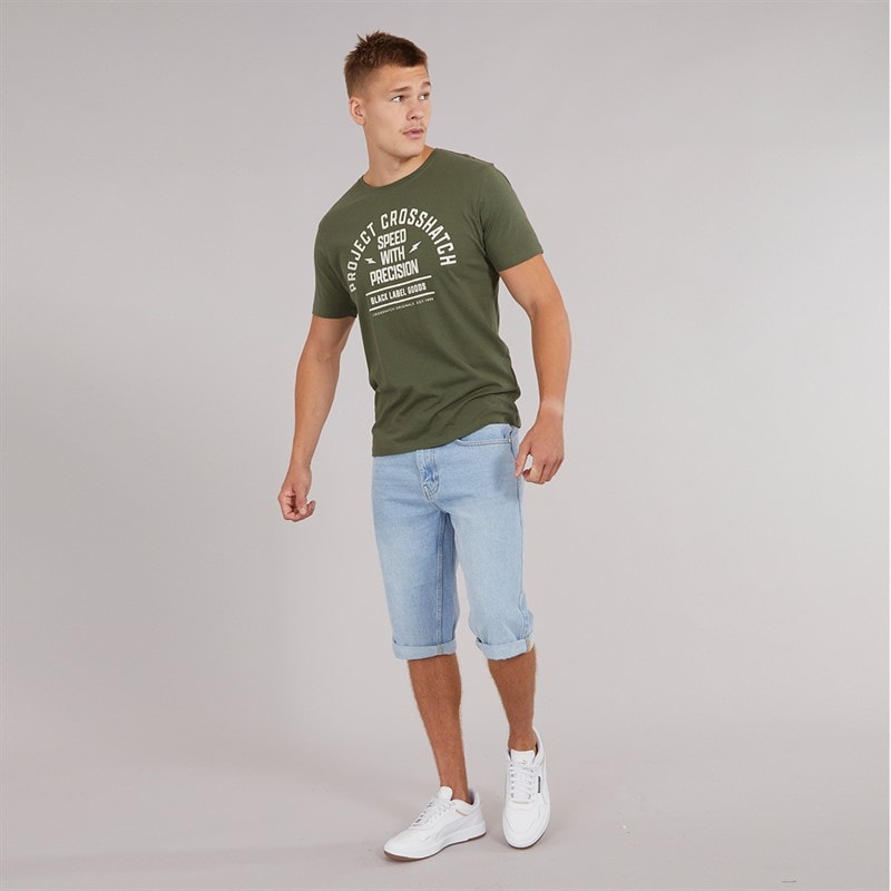 Mens Motohub Five Pack T-Shirts Olive/Off White/Burgundy/Black/Navy - Image 2