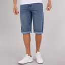 Mens Tillforth Baggy Denim Shorts Stonewash