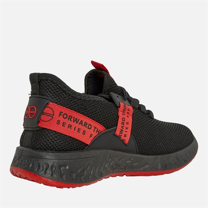 Junior Boys Ceaze Trainers Black/Red - Image 5