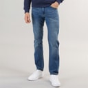 Mens Chas Straight Fit Jeans Mid Wash