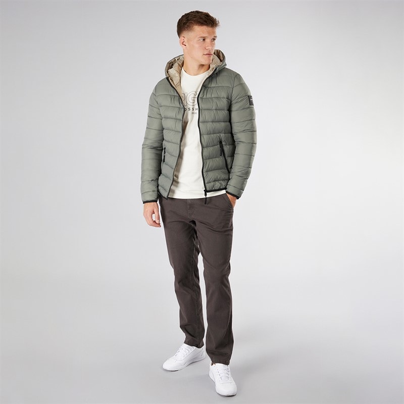 Mens Gattering Puffer Jacket Sage - Image 4