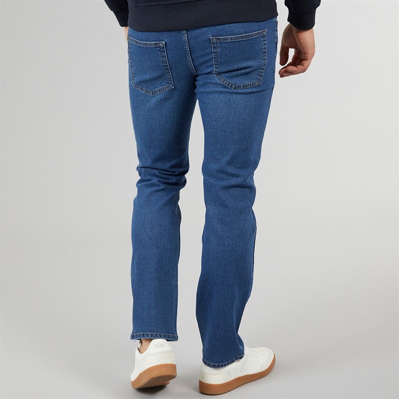 Mens Draker Straight Jeans Mid Wash - Image 2