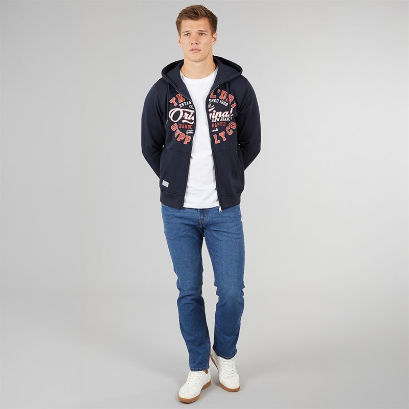 Mens Draker Straight Jeans Mid Wash - Image 4