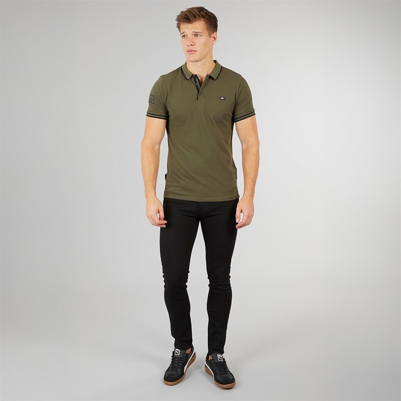 Mens Durtan Slim Fit Jeans Black Wash - Image 4