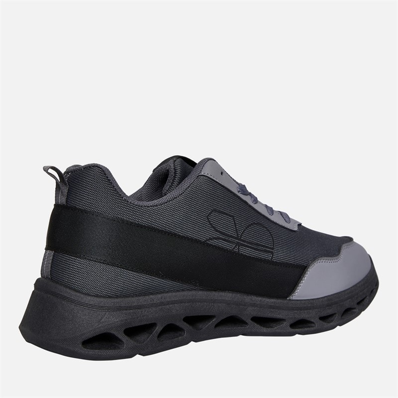 Mens Jesmond Trainers Grey/Black - Image 5