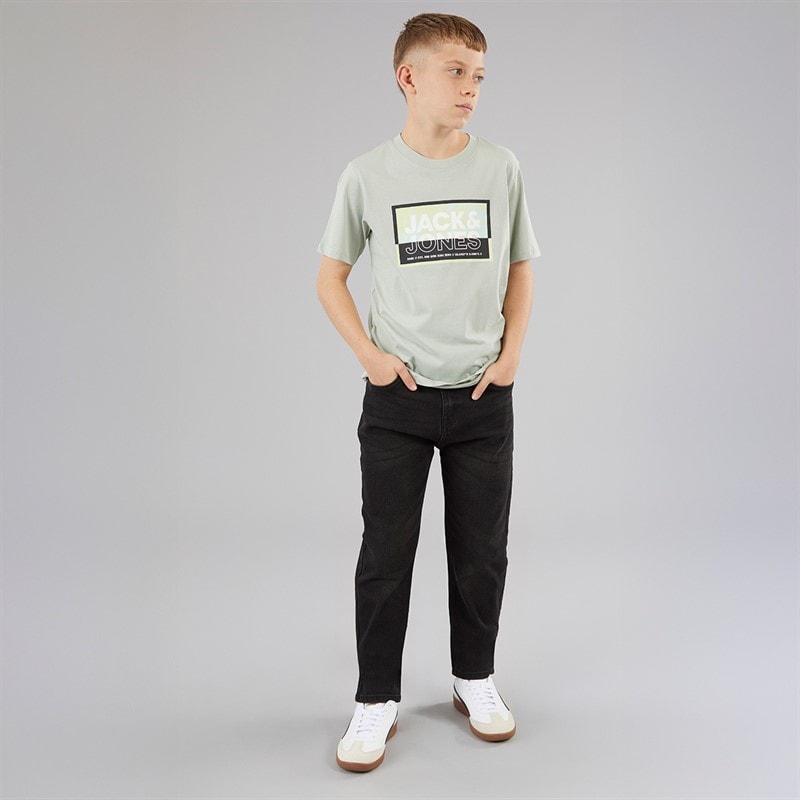 Boys Straight Jeans Black Washed - Image 4