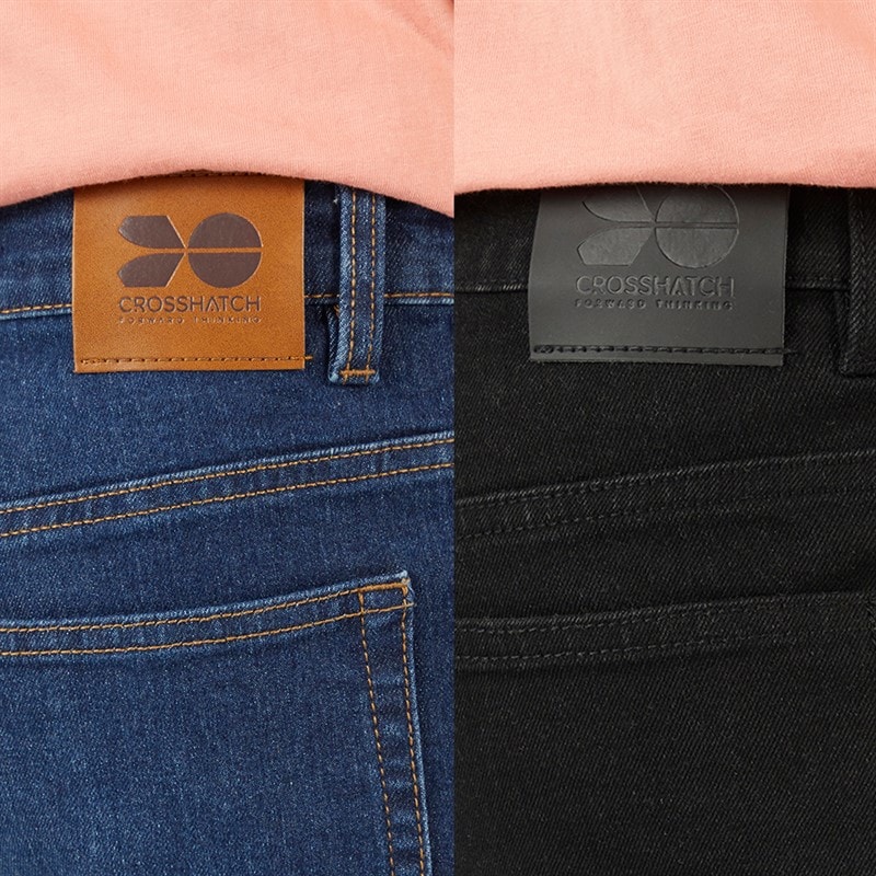 Boys Dracker Straight Fit Two Pack Jeans Dark Wash/Black - Image 3