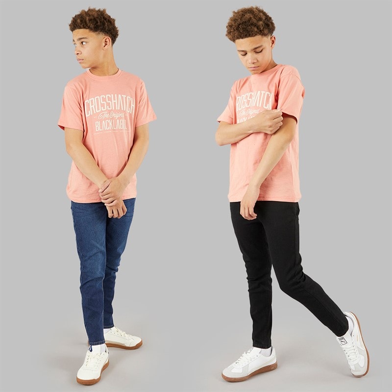 Boys Dracker Straight Fit Two Pack Jeans Dark Wash/Black - Image 4