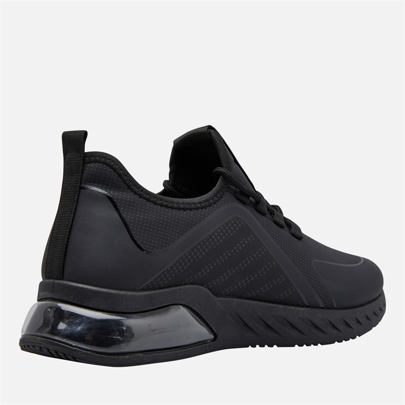 Mens Clarington Trainers Black Mono - Image 5
