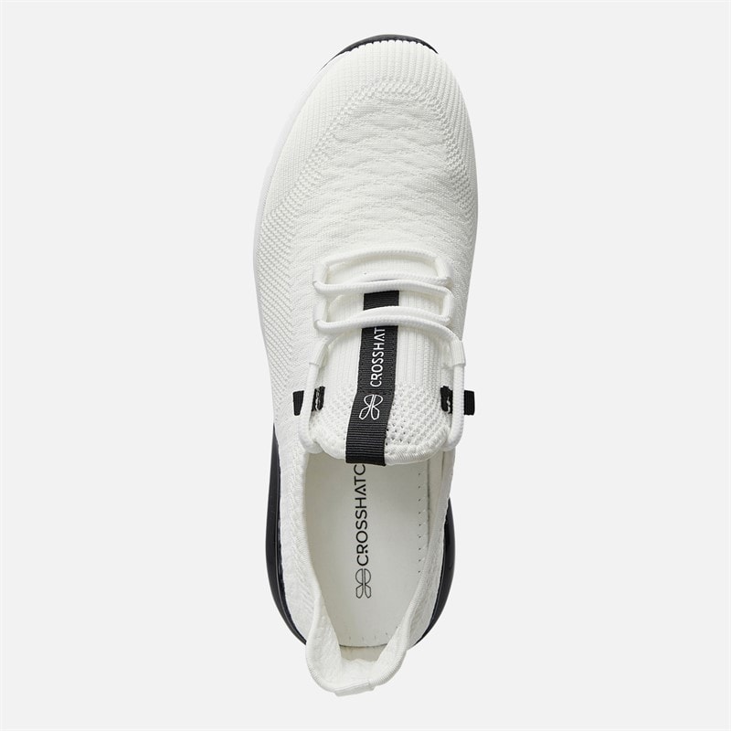 Mens Smitlay Trainers White/Black - Image 4