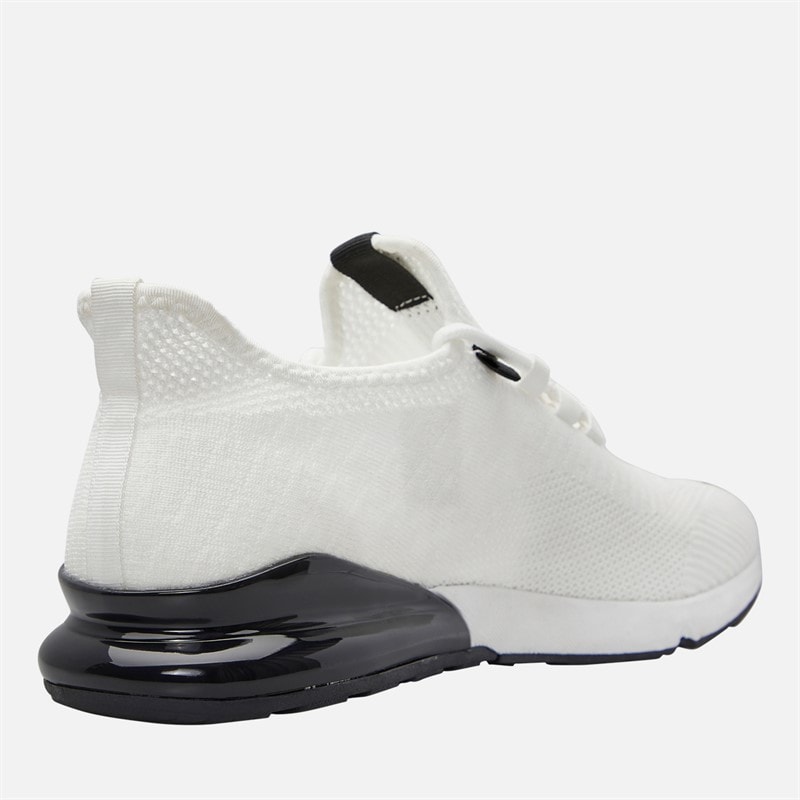 Mens Smitlay Trainers White/Black - Image 5