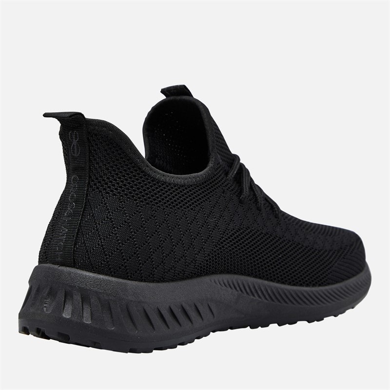 Mens Antioch Trainers Black Mono - Image 5