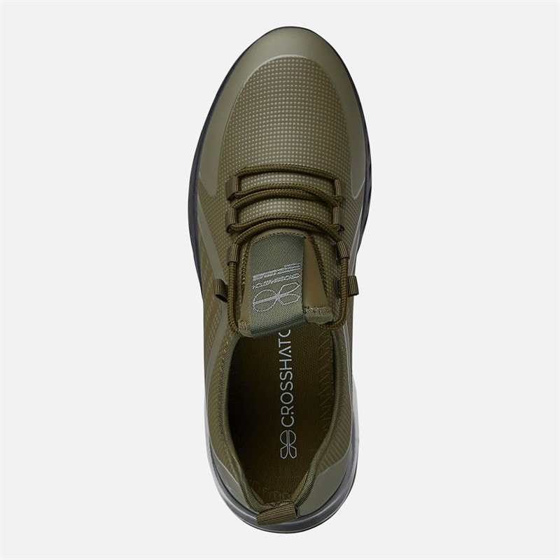 Mens Clarington Trainers Khaki/Black - Image 4